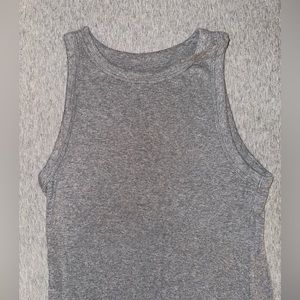 A New Day gray high neck ribbed tank top